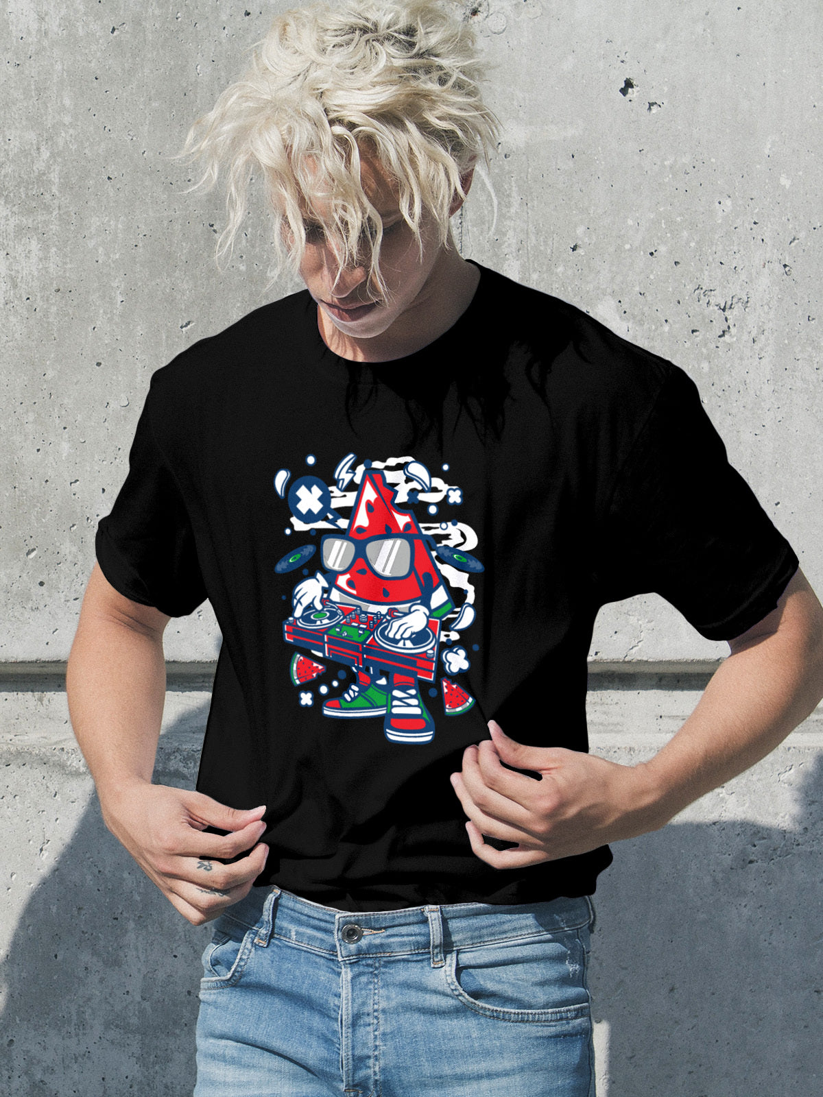 DJ Watermelon Slice Cotton Tee