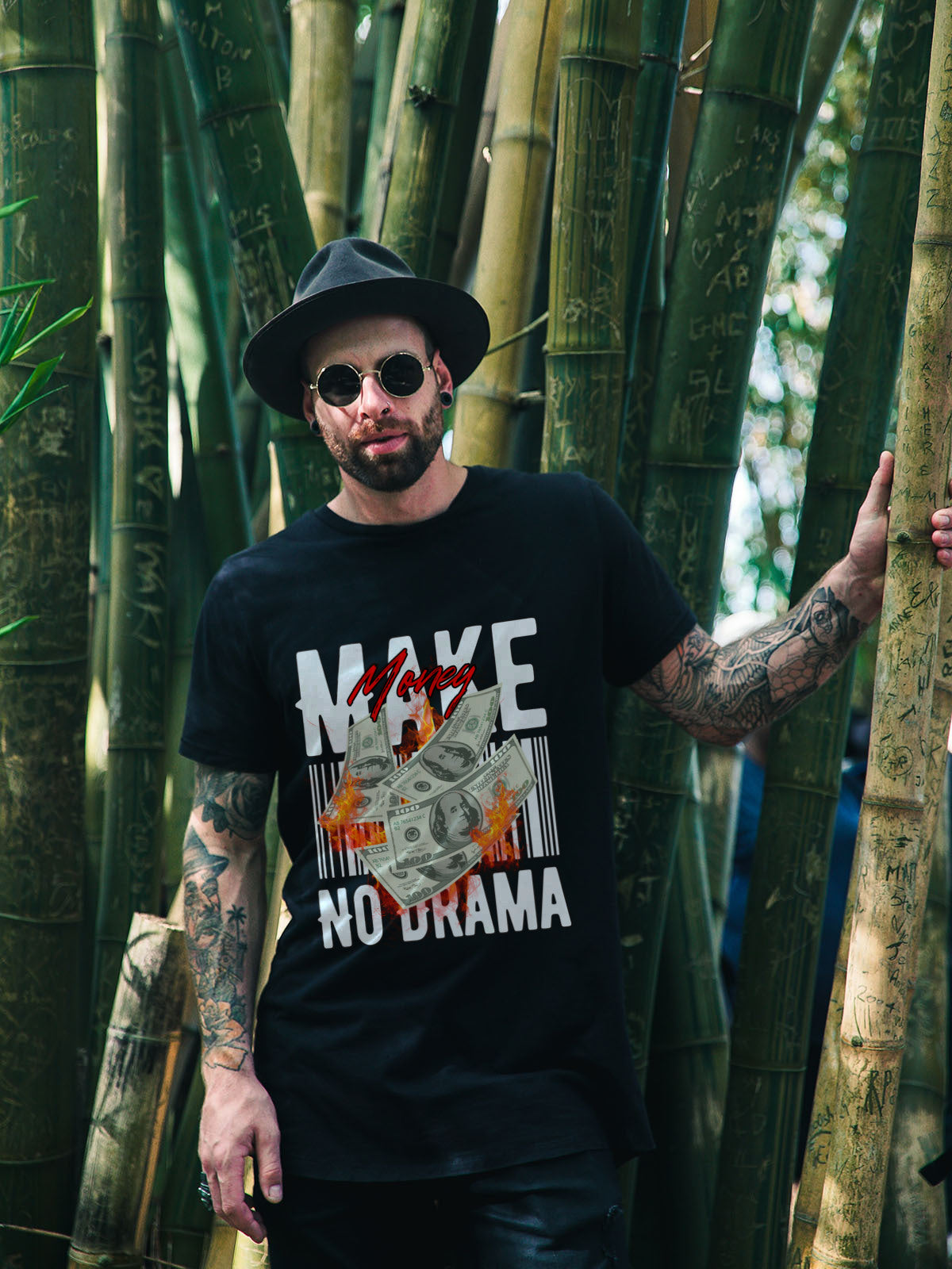 Make Money No Drama Cotton Tee