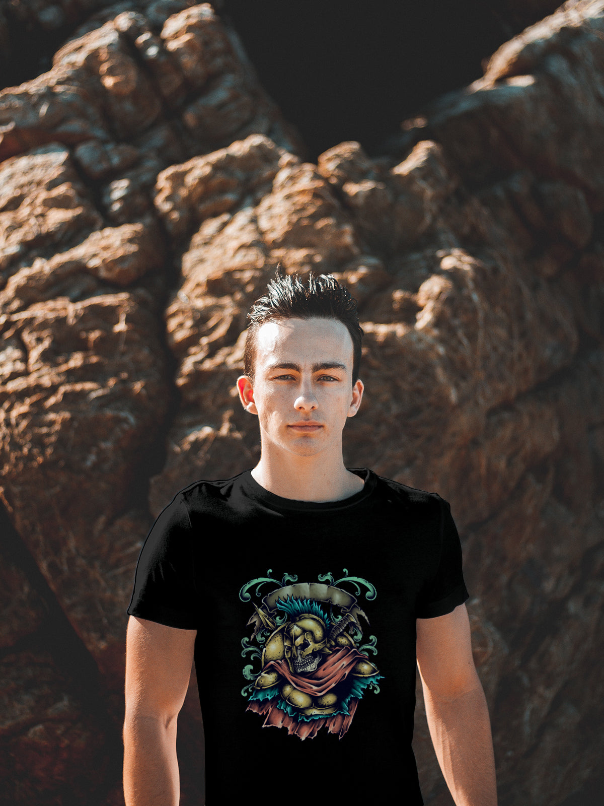 Skull Knight Valor Cotton Tee