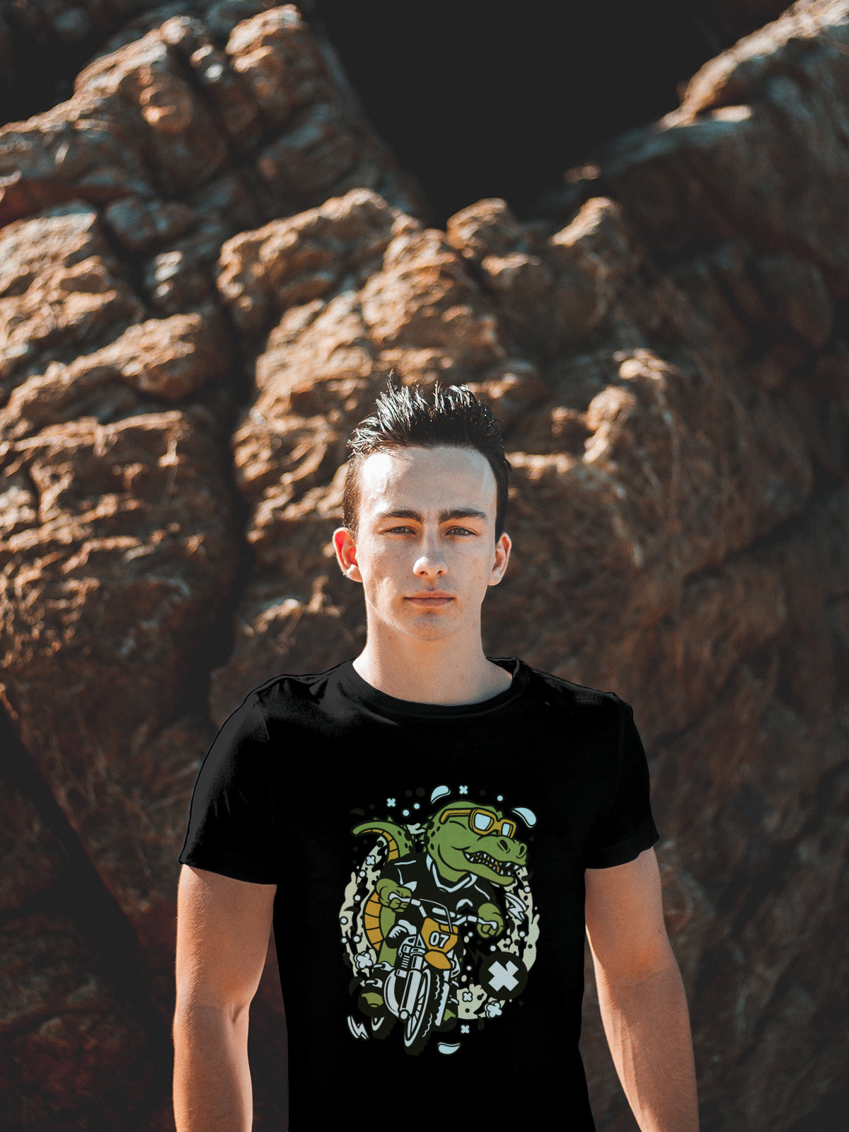 Moto Gator Rider Cotton Tee