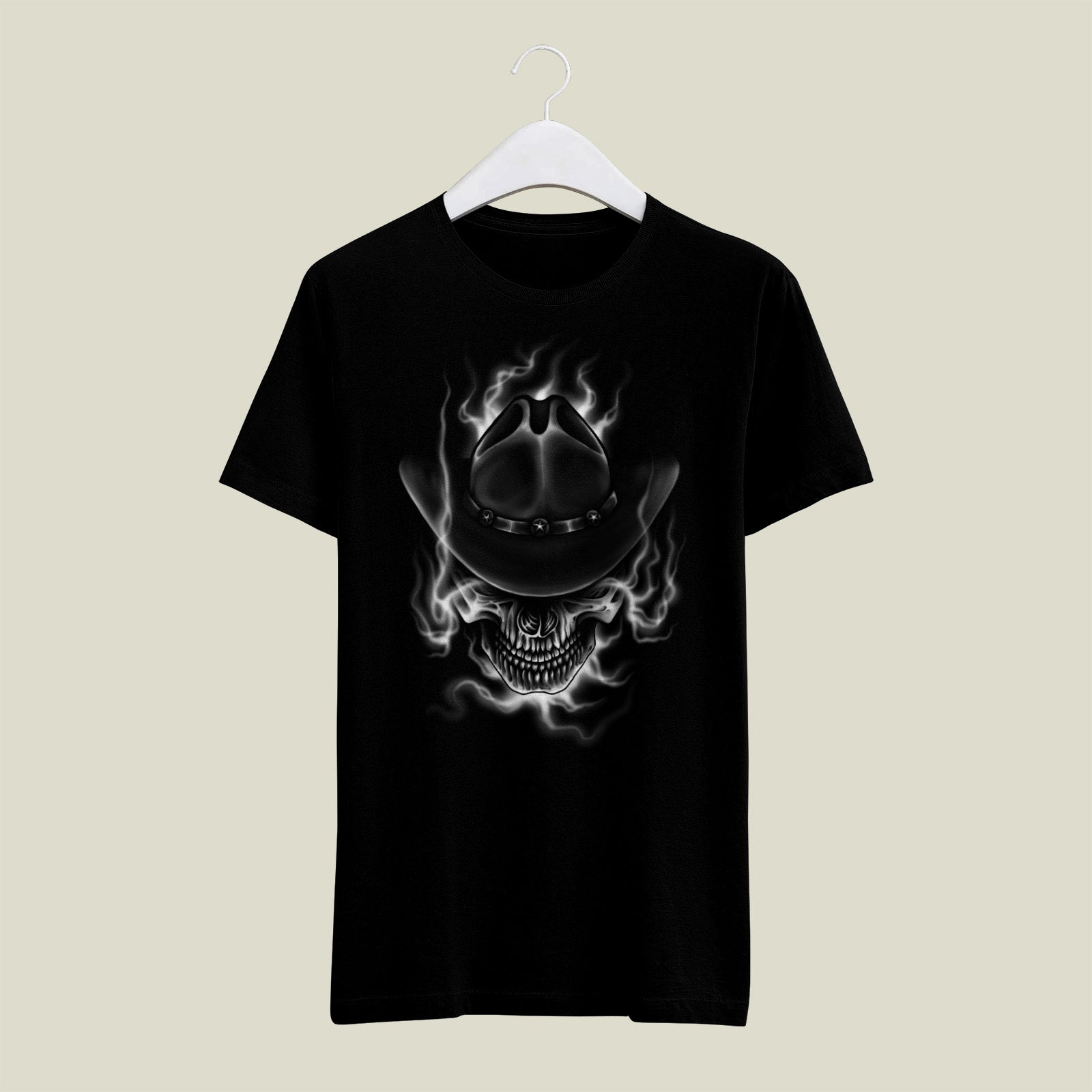Cowboy Skull Smoke Cotton Tee