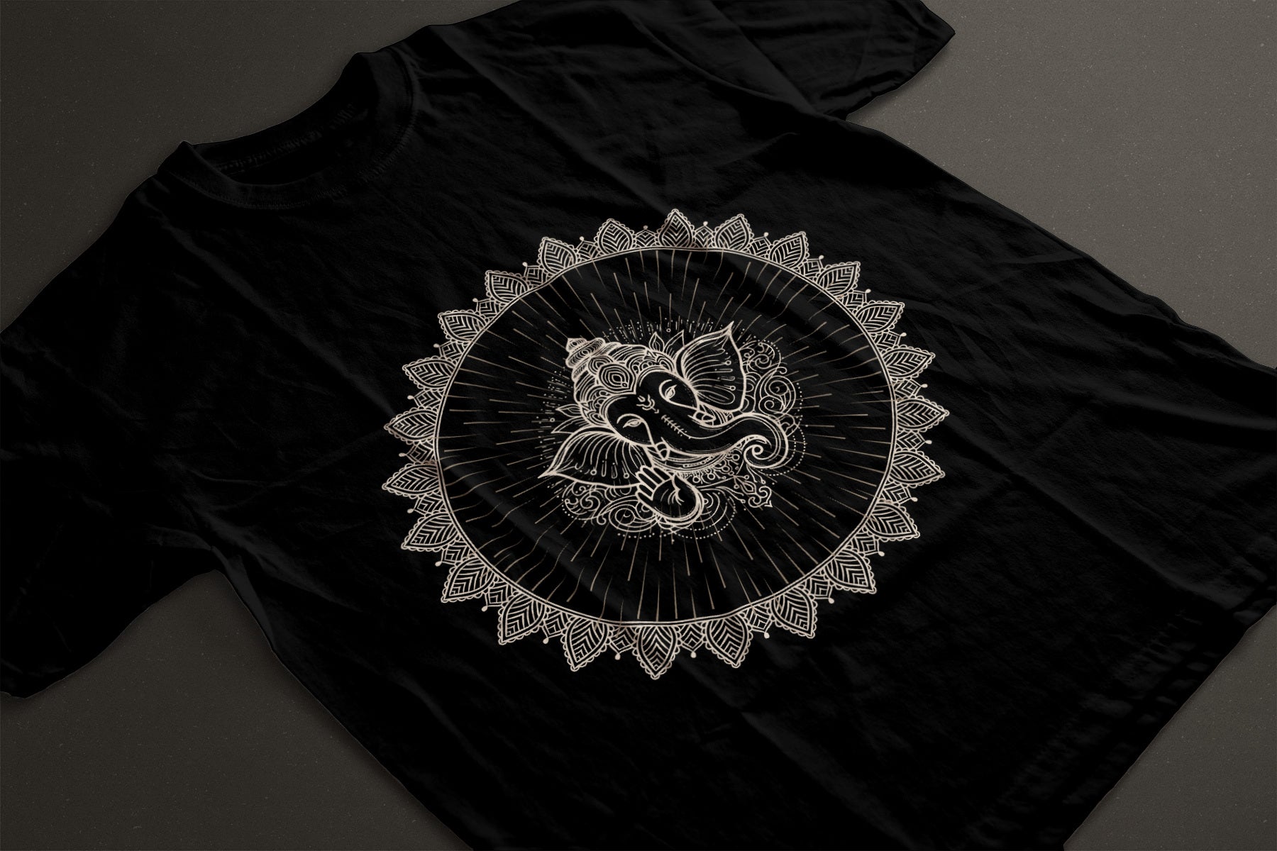 Lord Ganesha Spiritual Art T-Shirt