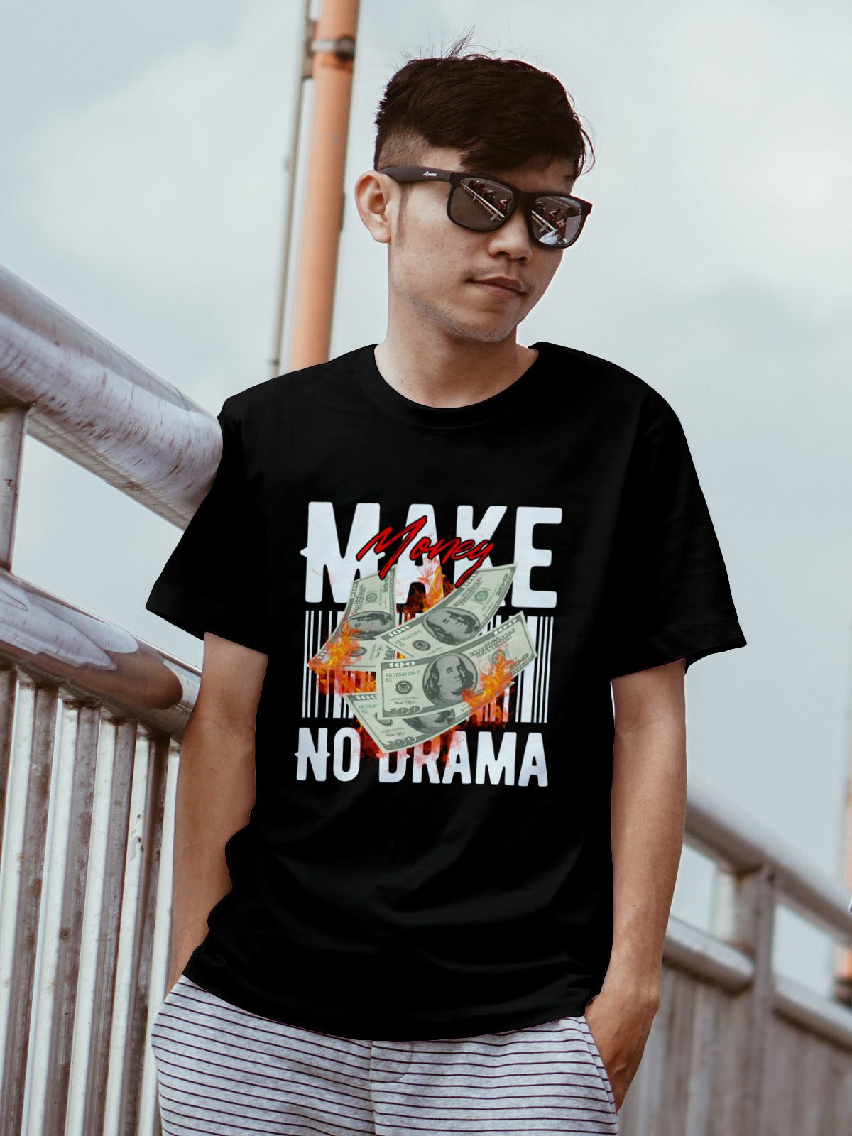 Make Money No Drama Cotton Tee