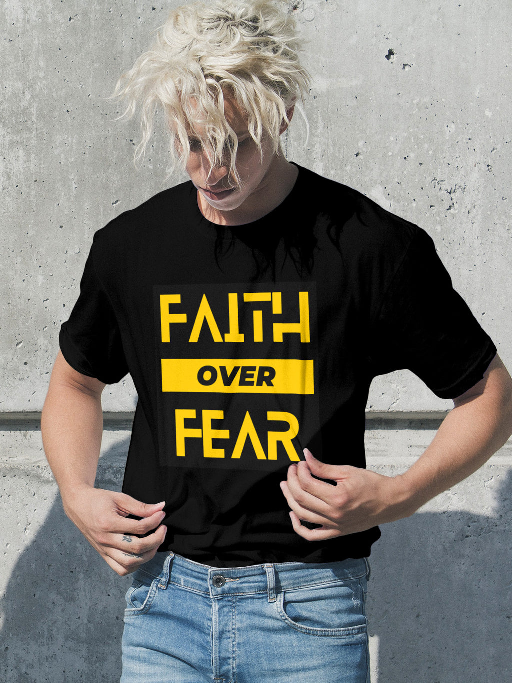 Faith Over Fear Bold Tee