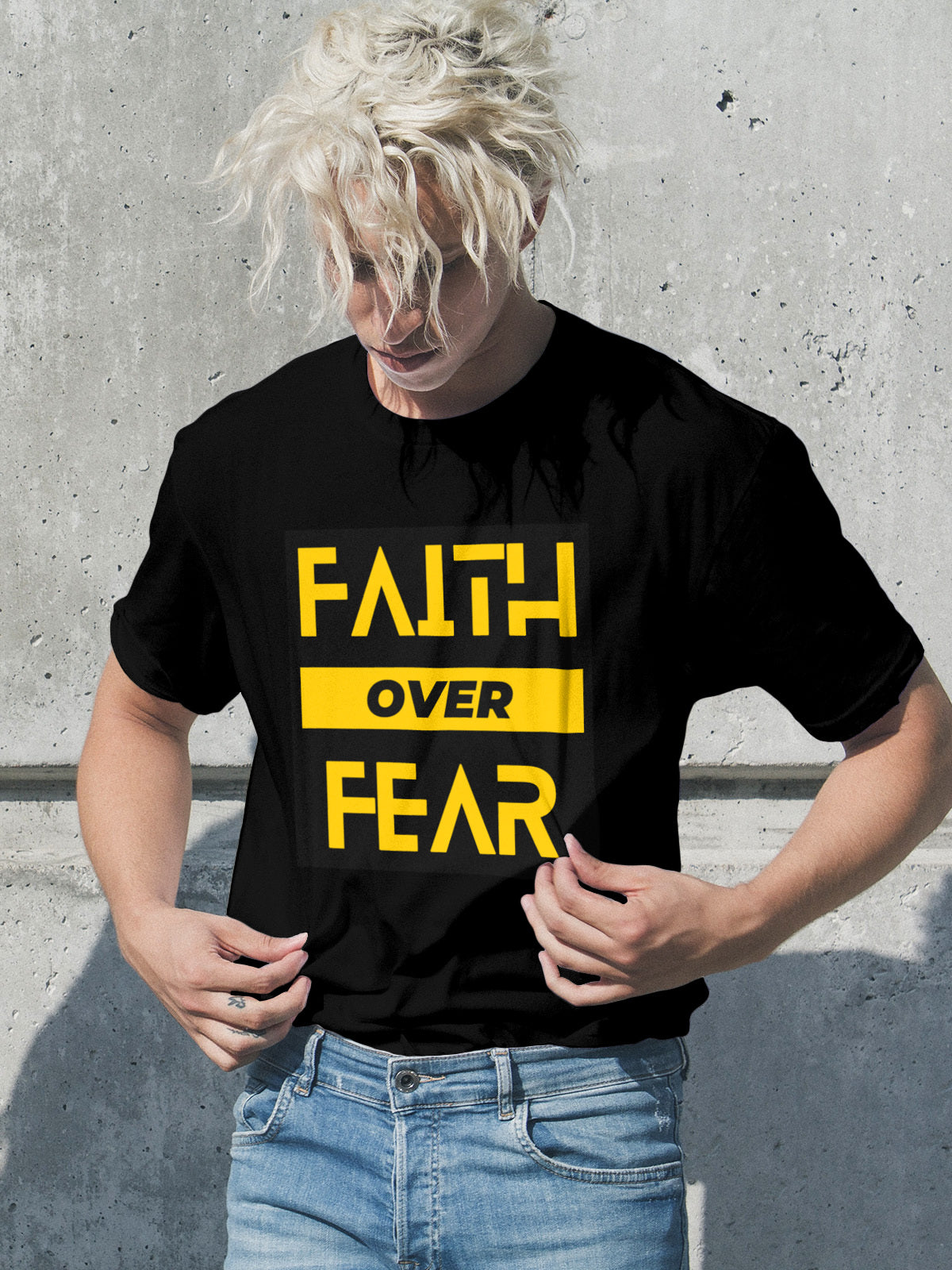 Faith Over Fear Bold Tee