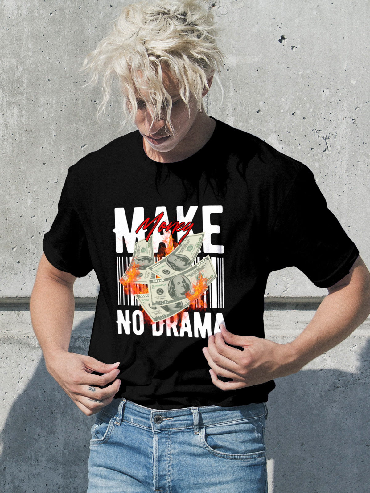 Make Money No Drama Cotton Tee
