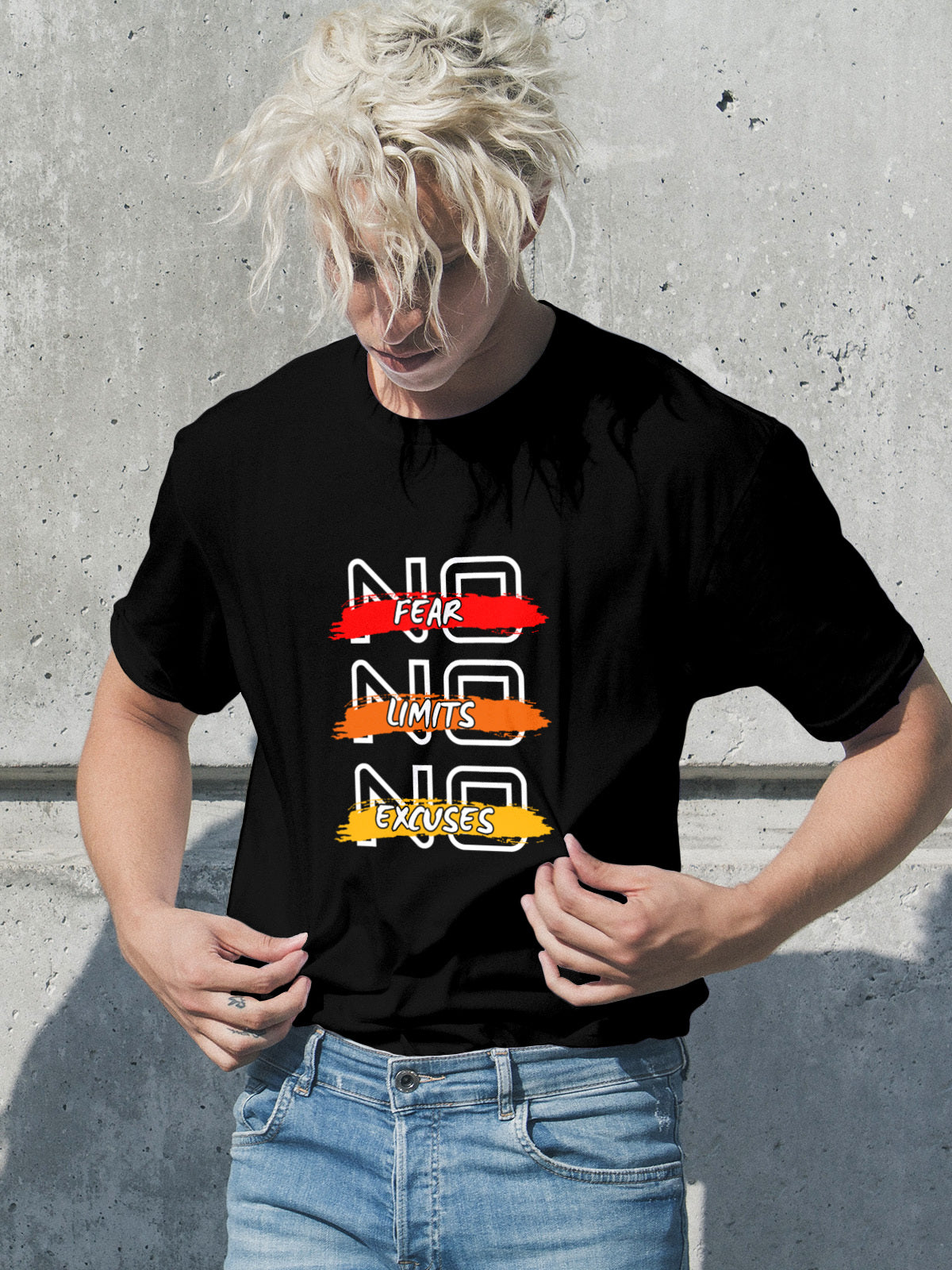 No Fear, No Limit, No Excuse Cotton Tee