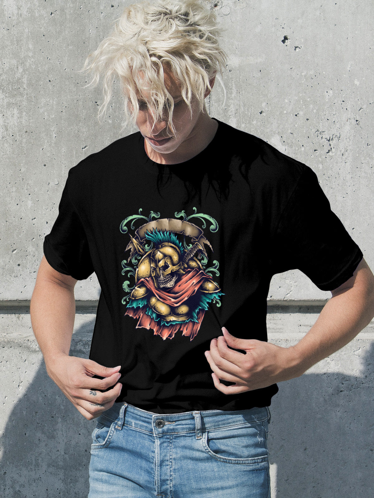 Skull Knight Valor Cotton Tee