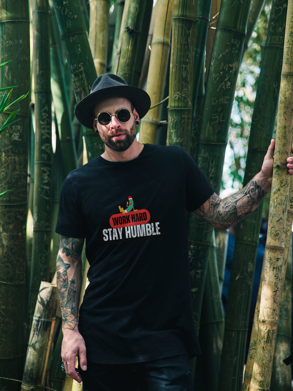 Work Hard Stay Humble Cotton Tee