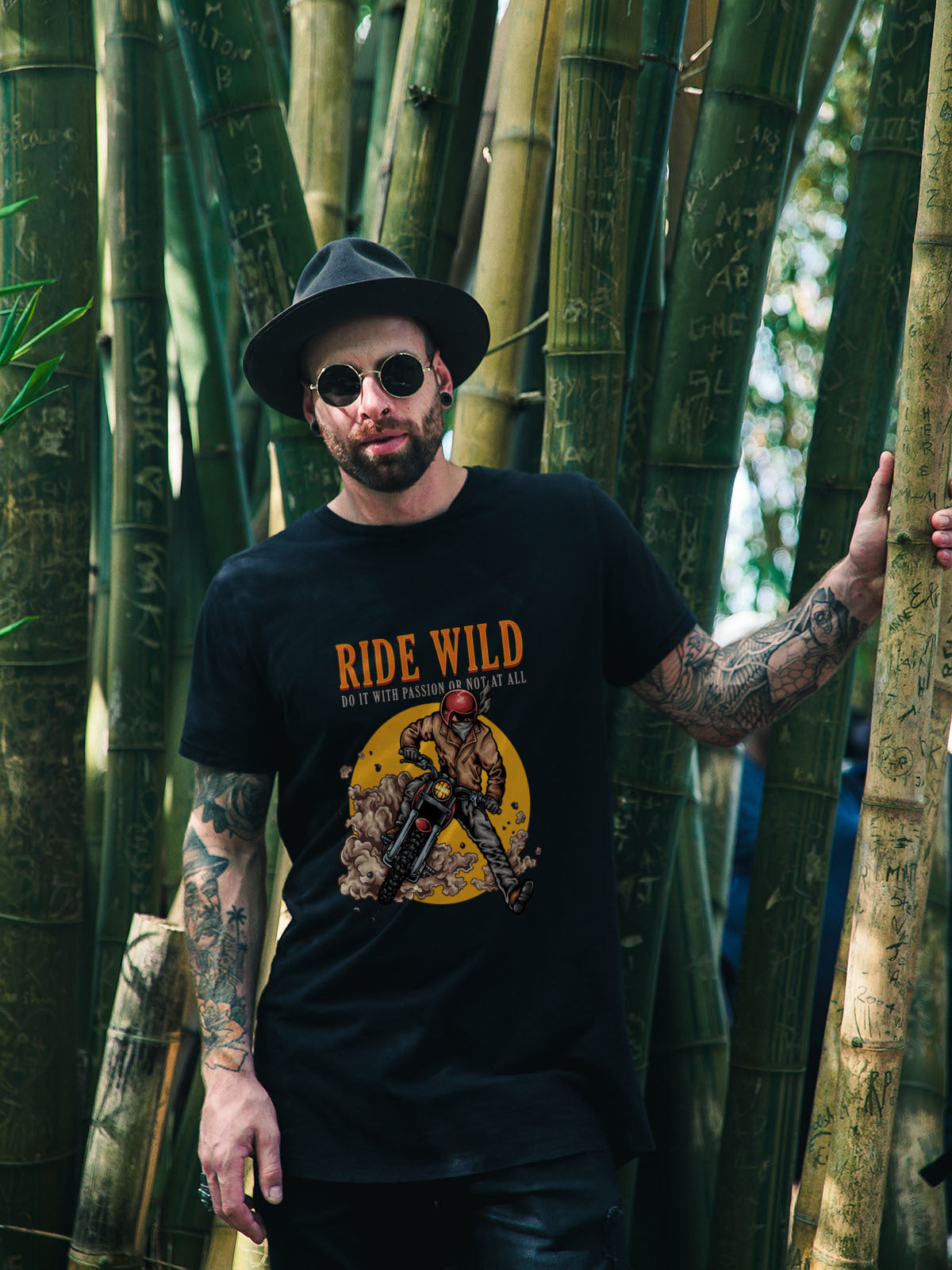 Ride Wild Cotton Biker Tee
