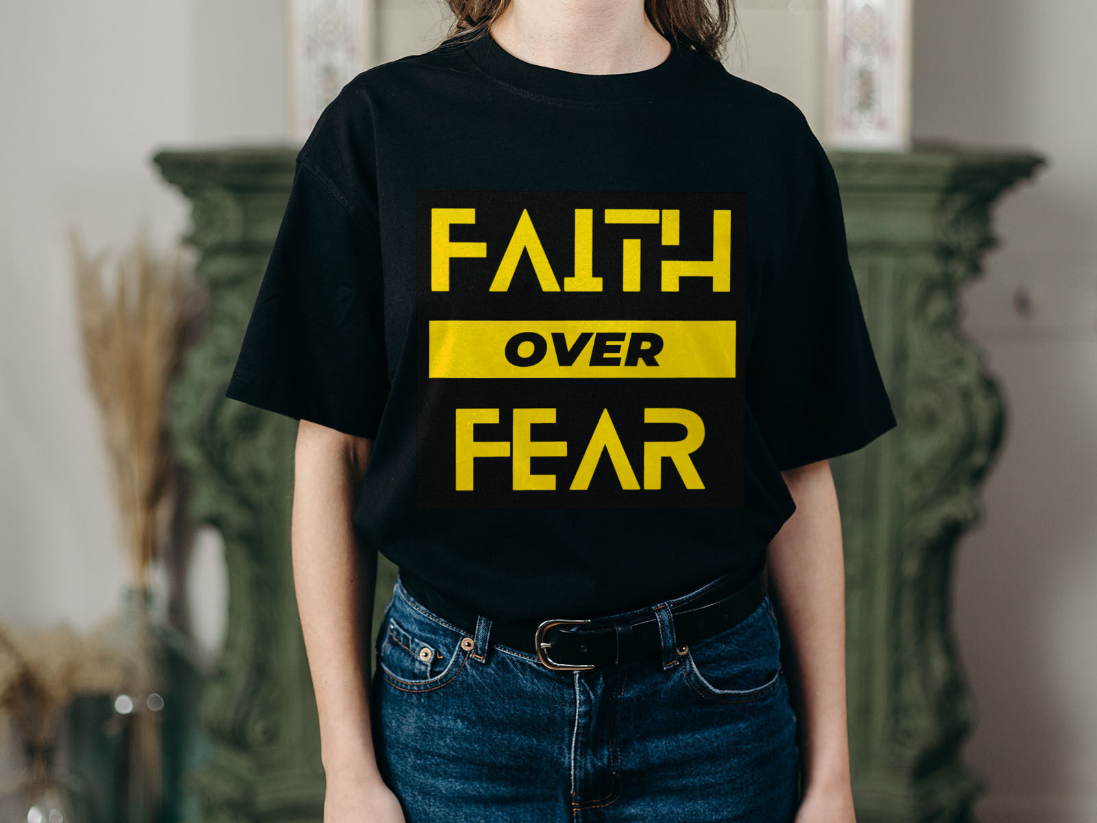 Faith Over Fear Bold Tee