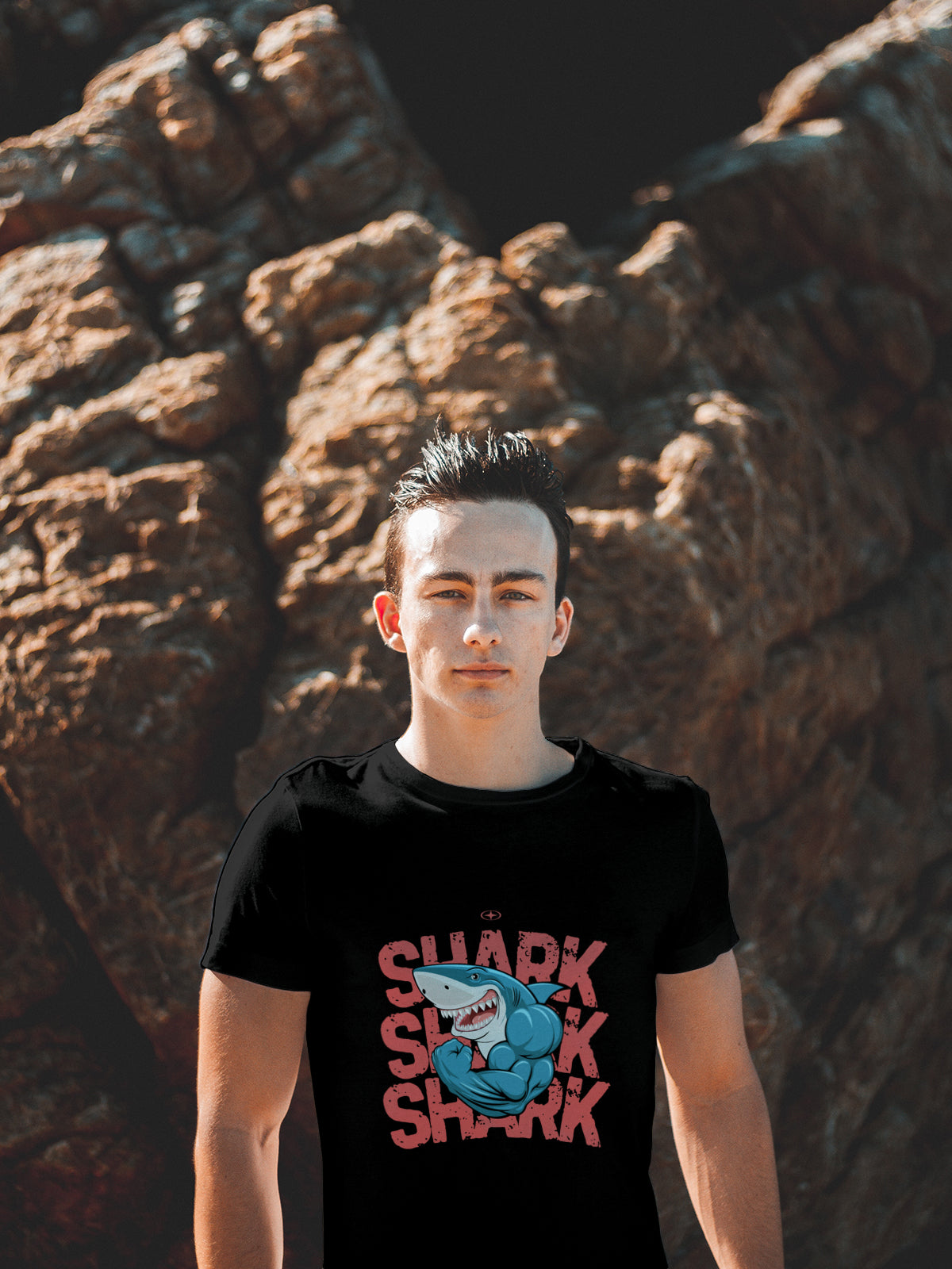 Alpha Shark – Fitness Cartoon Tee