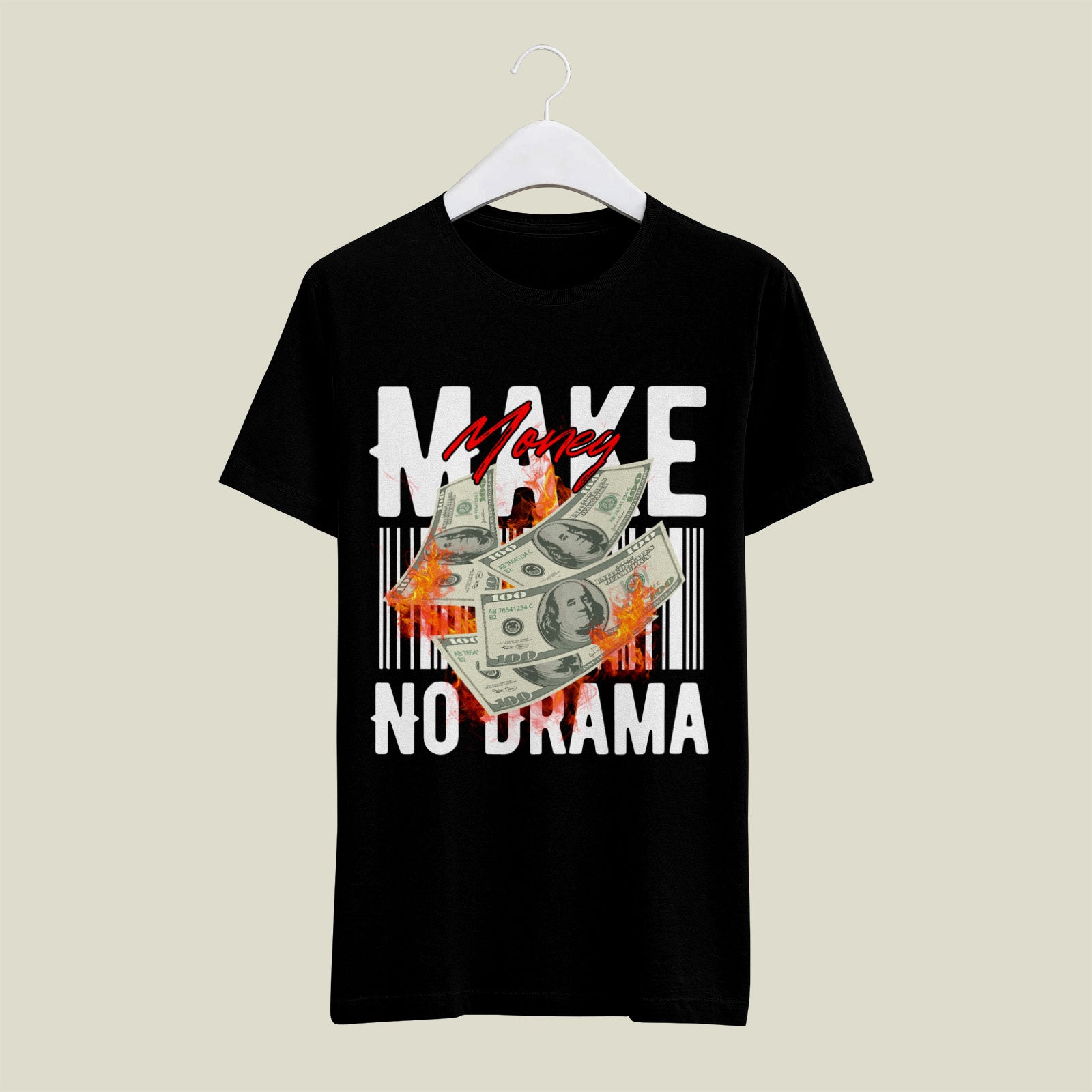 Make Money No Drama Cotton Tee