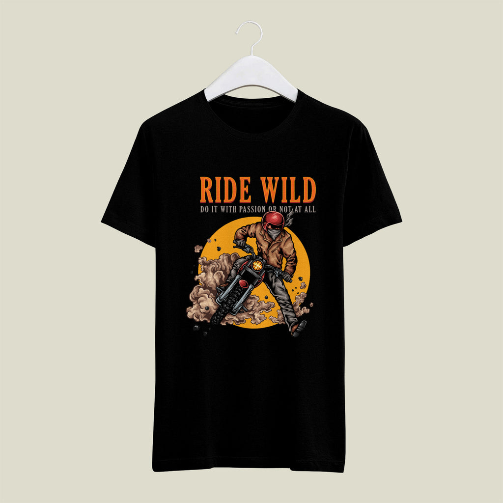 Ride Wild Cotton Biker Tee