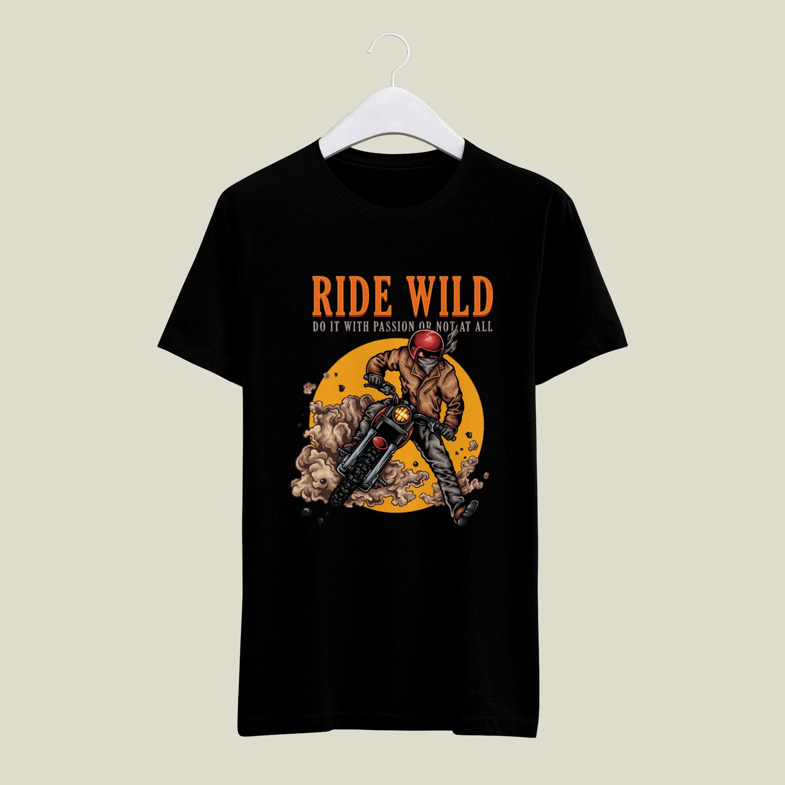 Ride Wild Cotton Biker Tee