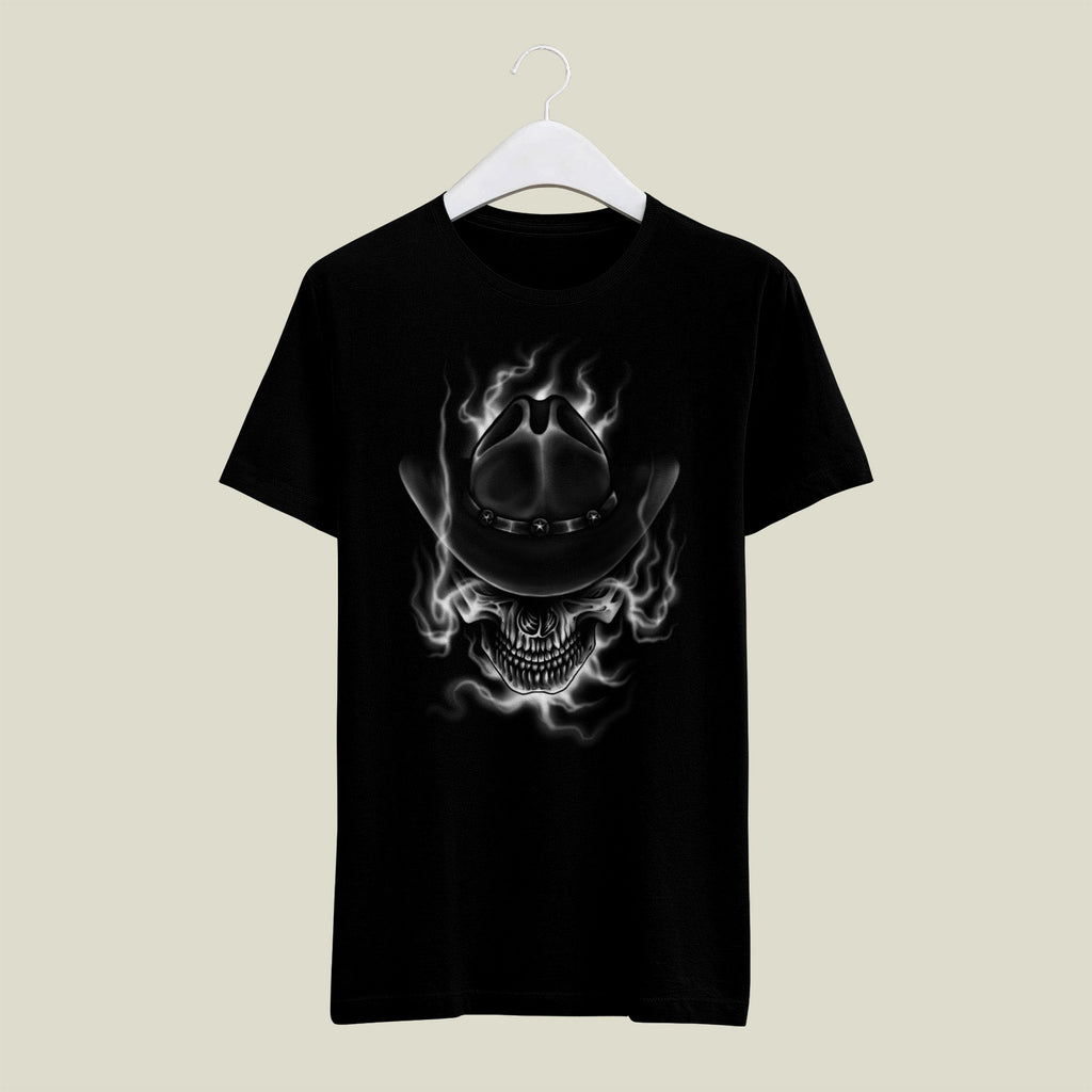 Cowboy Skull Smoke Cotton Tee