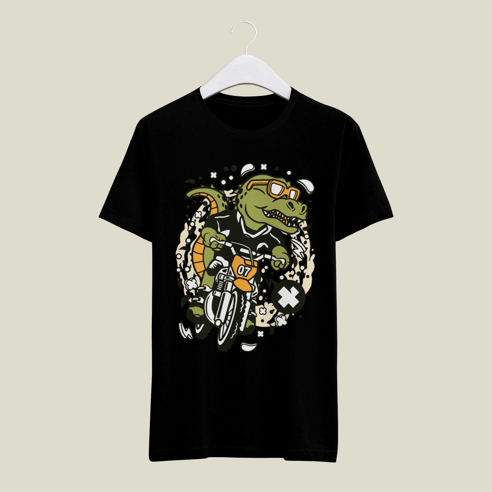 Moto Gator Rider Cotton Tee