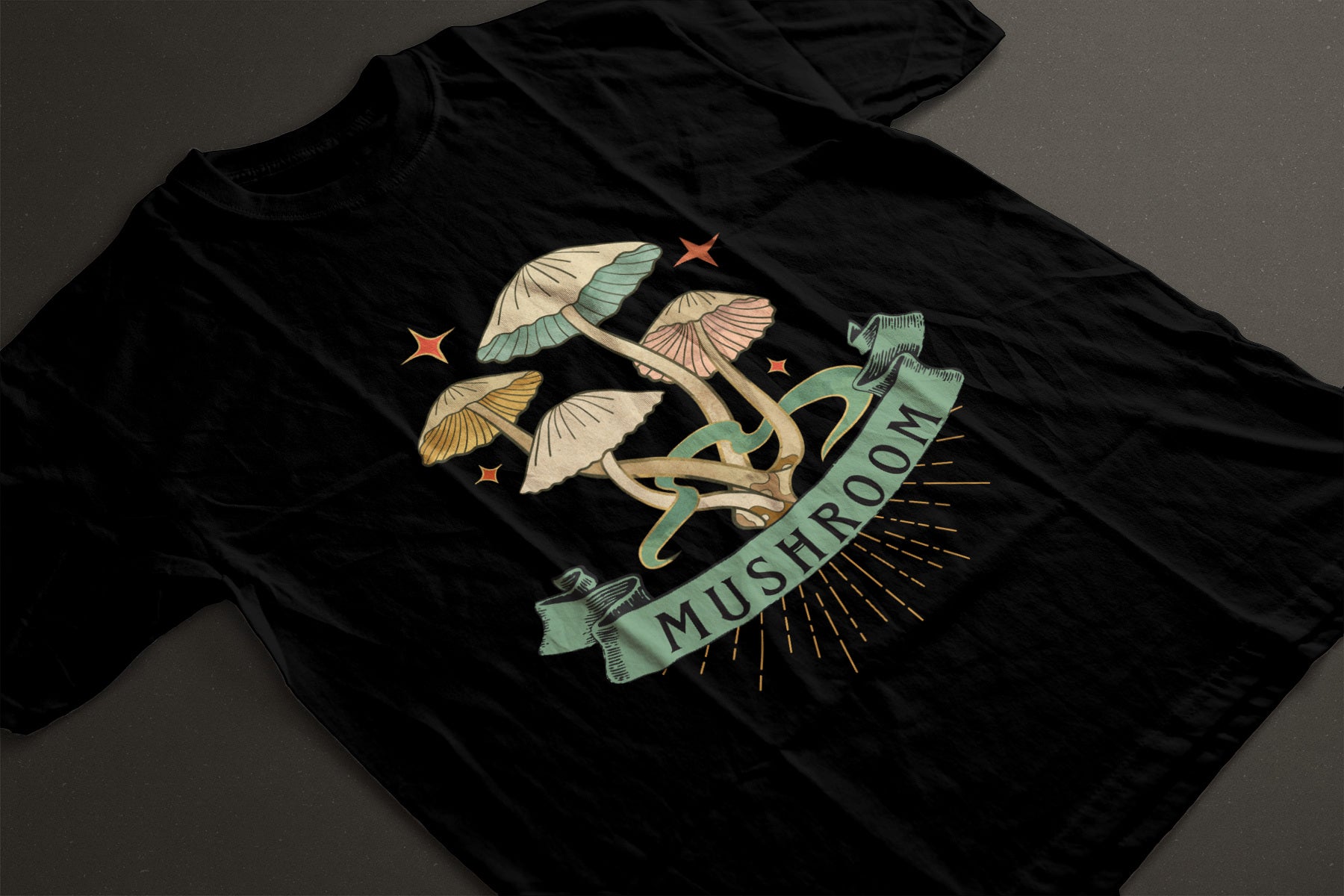 Mushroom Magic Retro Tee