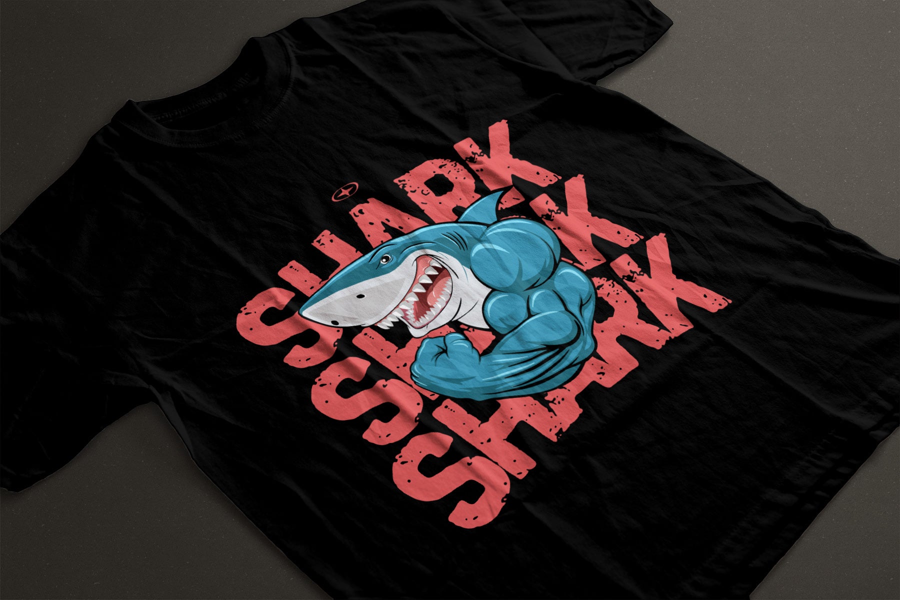 Alpha Shark – Fitness Cartoon Tee